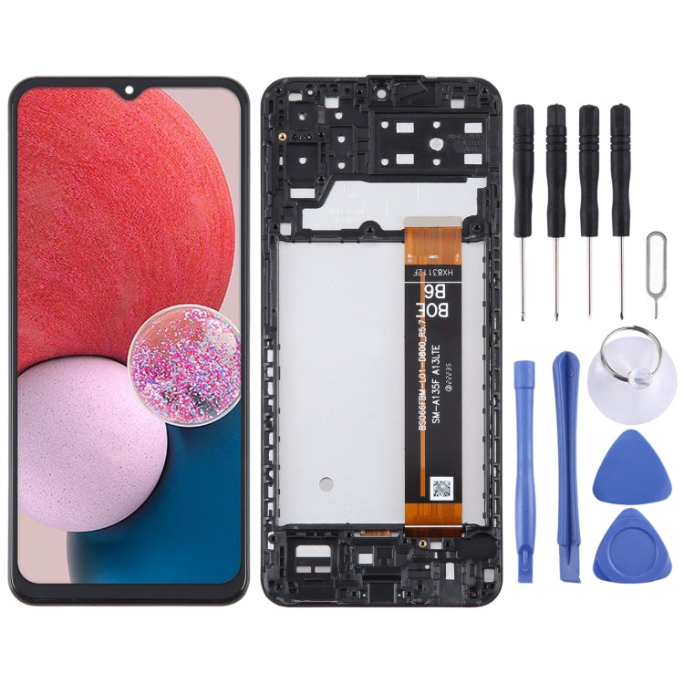 For Samsung Galaxy A13 SM-A137F Original LCD Screen Digitizer Full Assembly with Frame - free shipping - PMc TechLife - Order now!