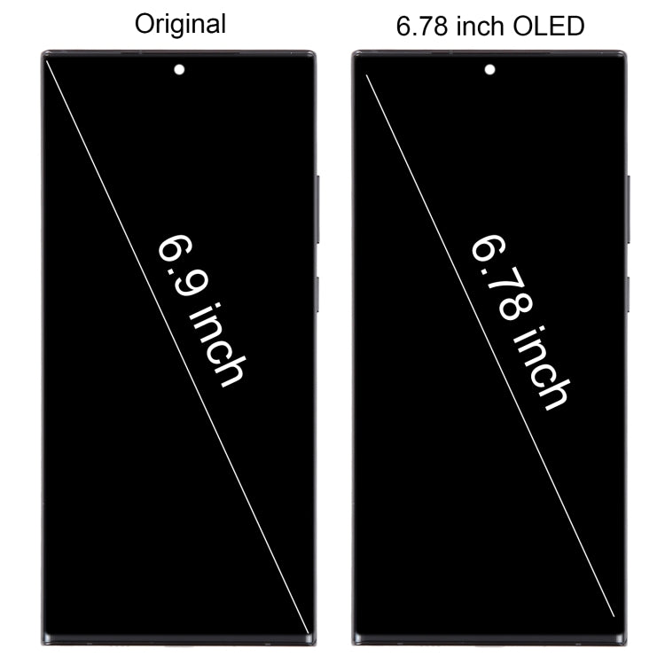 For Samsung Galaxy Note20 Ultra 5G SM-N986B 6.78 inch OLED LCD Screen Digitizer Full Assembly with Frame(Black) - free shipping - PMc TechLife - Order now!