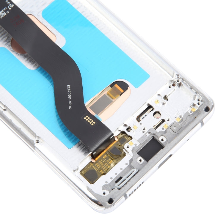 For Samsung Galaxy S20+ 4G/5G SM-G985/986 6.67 inch OLED LCD Screen Digitizer Full Assembly with Frame (Silver) - free shipping - PMc TechLife - Order now!