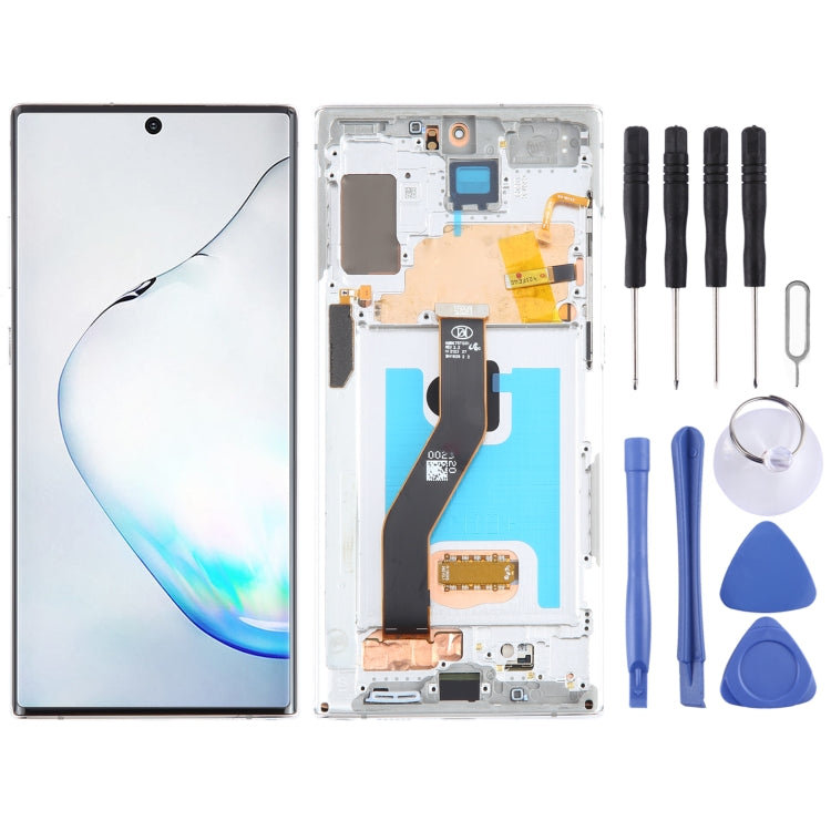 For Samsung Galaxy Note10+ SM-N975 6.67 inch OLED LCD Screen Digitizer Full Assembly with Frame(Silver) - free shipping - PMc TechLife - Order now!