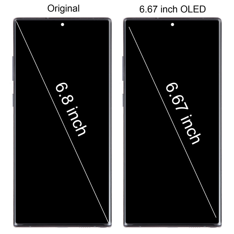 For Samsung Galaxy Note10+ SM-N975 6.67 inch OLED LCD Screen Digitizer Full Assembly with Frame(Silver) - free shipping - PMc TechLife - Order now!