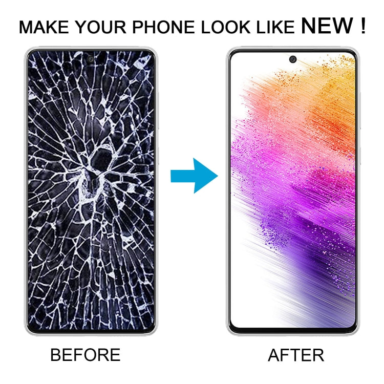 For Samsung Galaxy A73 5G SM-A736B OLED LCD Screen Digitizer Full Assembly with Frame(Black) - free shipping - PMc TechLife - Order now!