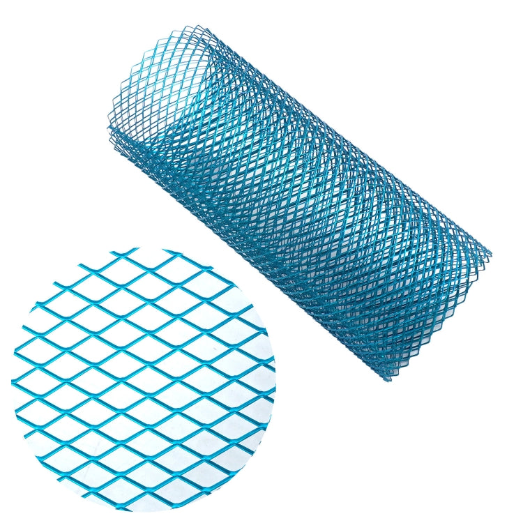 XH-6013 100x33cm Universal Car Grill Mesh Aluminum Alloy Grille Insert Bumper, Type:Small Hole(Blue) - Front Grille Decoration Strip by PMC TechLife | Online Shopping South Africa | PMC TechLife | Buy Now Pay Later Mobicred