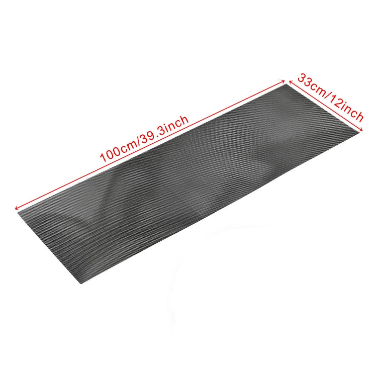 XH-6013 100x33cm Universal Car Grill Mesh Aluminum Alloy Grille Insert Bumper, Type:Small Hole(Black) - Front Grille Decoration Strip by PMC TechLife | Online Shopping South Africa | PMC TechLife | Buy Now Pay Later Mobicred