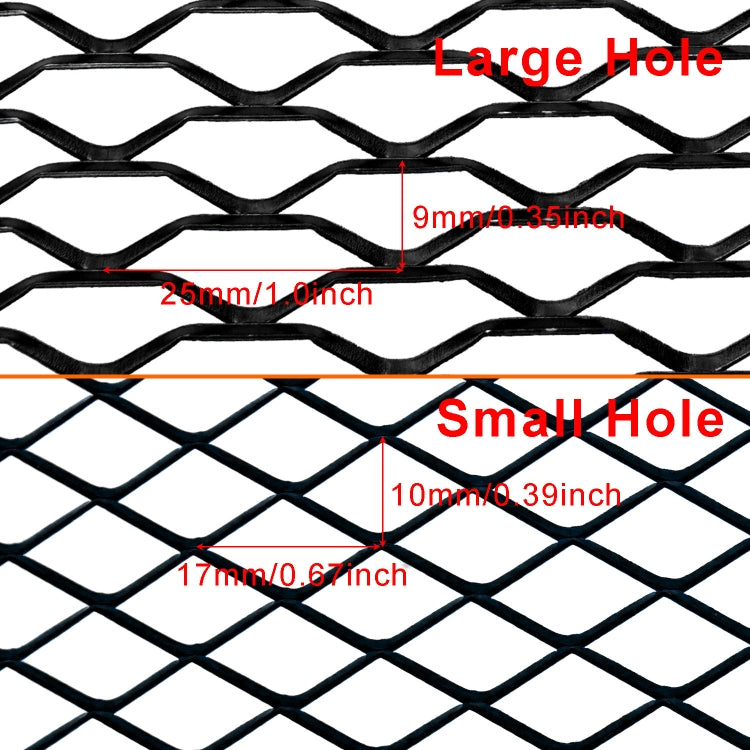 XH-6013 100x33cm Universal Car Grill Mesh Aluminum Alloy Grille Insert Bumper, Type:Large Hole(Blue) - free shipping - PMC TechLife - Order now!