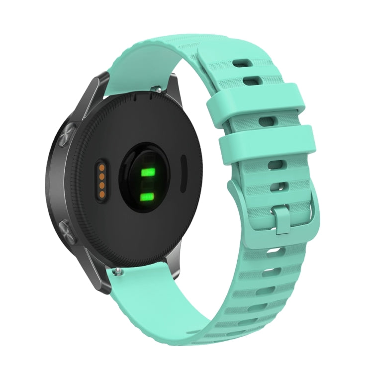 For Huawei Watch 4 / 4 Pro Wavy Dot Pattern Solid Color Silicone Watch Band(Teal) - Watch Bands by PMC TechLife | Online Shopping South Africa | PMC TechLife