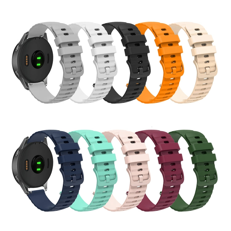 For Huawei Watch 4 / 4 Pro Wavy Dot Pattern Solid Color Silicone Watch Band(Teal) - Watch Bands by PMC TechLife | Online Shopping South Africa | PMC TechLife