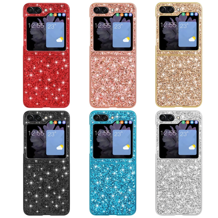For Samsung Galaxy Z Flip5 5G Glitter Powder Shockproof TPU Phone Case(Gold) - Galaxy Z Flip5 Cases by PMC TechLife | Online Shopping South Africa | PMC TechLife