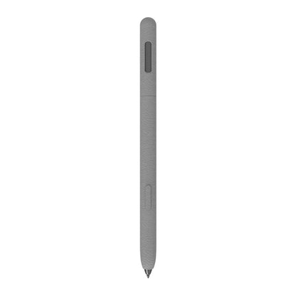 For Samsung Galaxy Tab S7 LOVE MEI Frosted Leather Texture Silicone Protective Pen Case(Grey) - Pencil Accessories by LOVE MEI | Online Shopping South Africa | PMC Jewellery