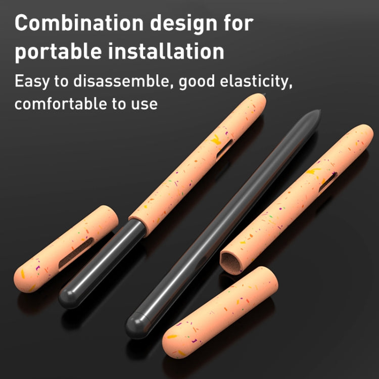 For Samsung Galaxy Tab S7 LOVE MEI Luminous Silicone Protective Pen Case(Orange) - Pencil Accessories by LOVE MEI | Online Shopping South Africa | PMC TechLife | Buy Now Pay Later Mobicred