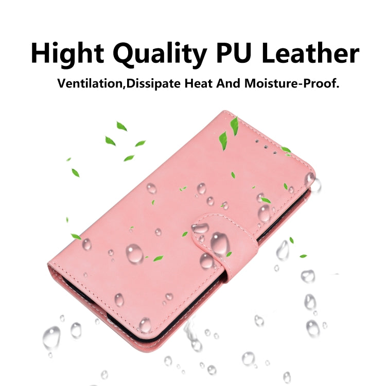 For iPhone 16e Skin Feel Pure Color Flip Leather Phone Case(Pink) - iPhone 16e Cases by PMC TechLife | Online Shopping South Africa | PMC TechLife | Buy Now Pay Later Mobicred