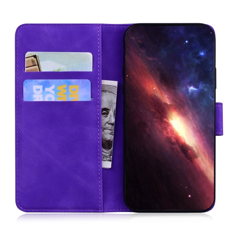 For Xiaomi Redmi Note 13 Pro 5G Skin Feel Pure Color Flip Leather Phone Case(Purple) - Note 13 Pro Cases by PMC Jewellery | Online Shopping South Africa | PMC Jewellery | Buy Now Pay Later Mobicred