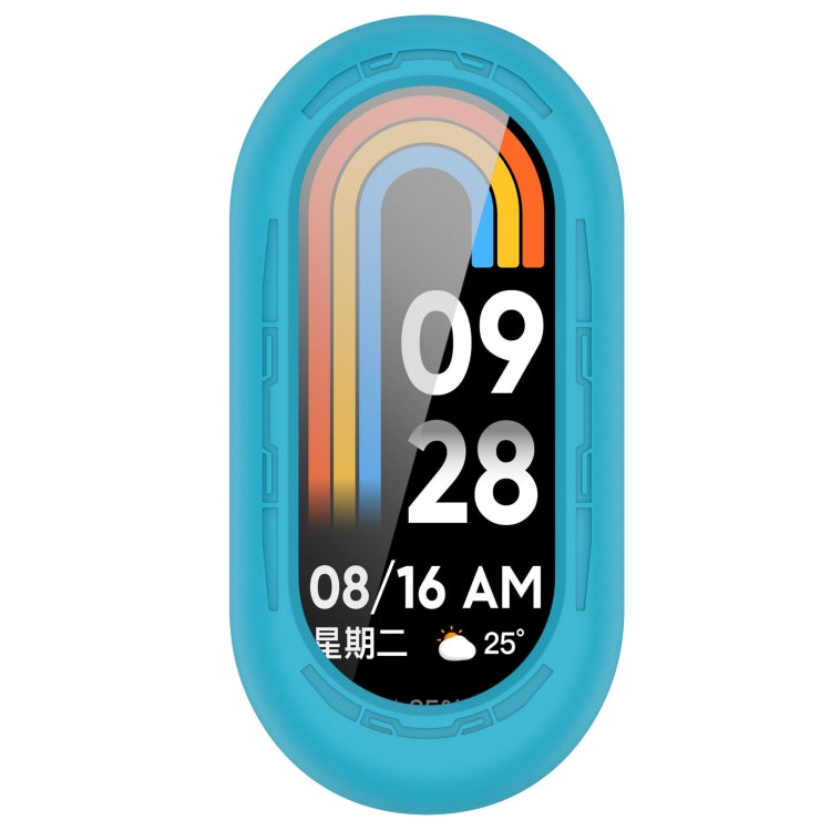 For Xiaomi Mi Band 8 Pure Color Silicone Watch Protective Case(Sky Blue) - Watch Cases by PMC TechLife | Online Shopping South Africa | PMC TechLife