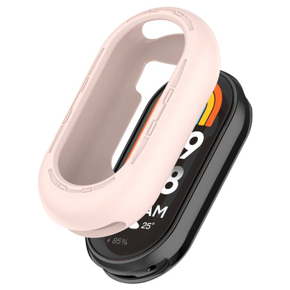 For Xiaomi Mi Band 8 Pure Color Silicone Watch Protective Case(Pink) - Watch Cases by PMC Jewellery | Online Shopping South Africa | PMC Jewellery