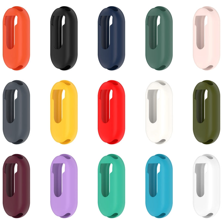 For Xiaomi Mi Band 8 Pure Color Silicone Watch Protective Case(Pink) - Watch Cases by PMC TechLife | Online Shopping South Africa | PMC TechLife