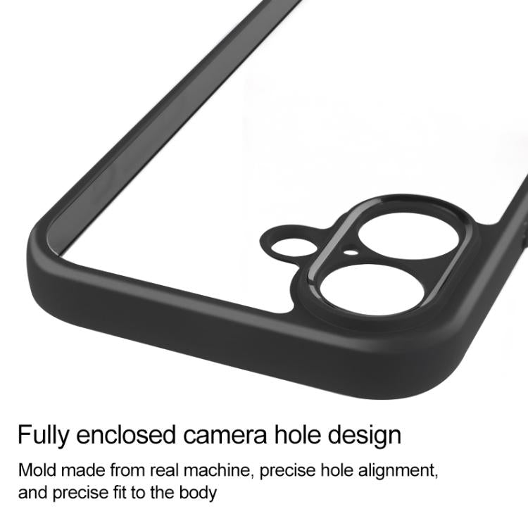 For iPhone 17 Frosted TPU + Transparent PC Phone Case(Black) - free shipping - PMc TechLife - Order now!