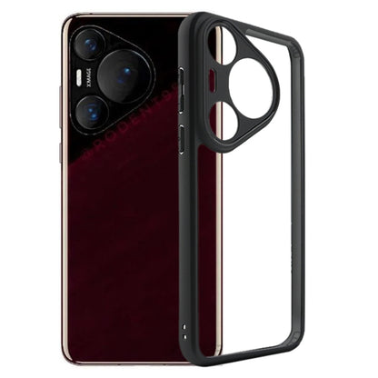 For Huawei Pura 70 Pro / 70 Pro+ Frosted TPU + Transparent PC Phone Case(Black) - Huawei Cases by PMC Jewellery | Online Shopping South Africa | PMC Jewellery | Buy Now Pay Later Mobicred