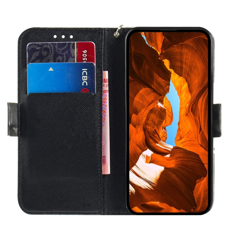 For iPhone 16 3D Colored Horizontal Flip Leather Phone Case(Hug Cat) - iPhone 16 Cases by PMC TechLife | Online Shopping South Africa | PMC TechLife | Buy Now Pay Later Mobicred