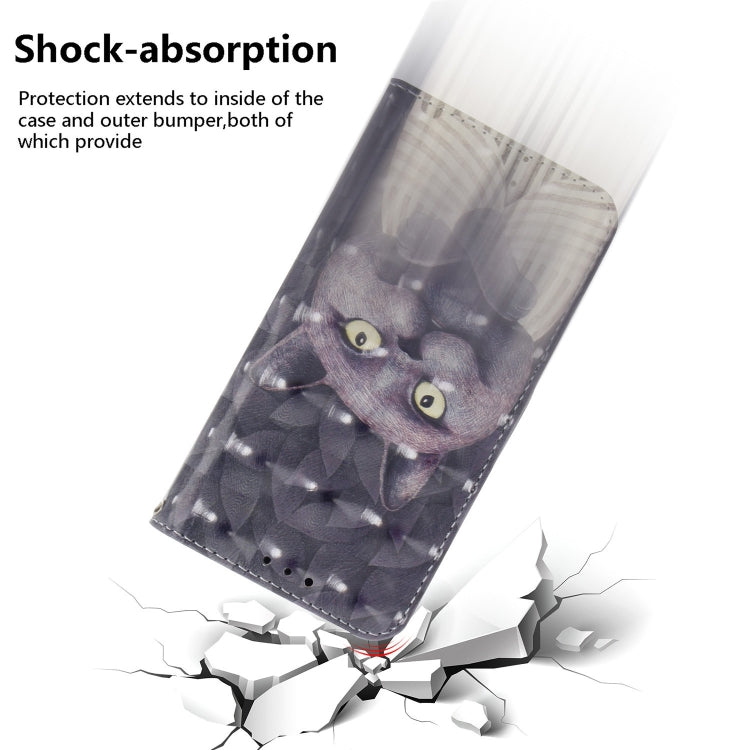 For iPhone 16 3D Colored Horizontal Flip Leather Phone Case(Hug Cat) - iPhone 16 Cases by PMC TechLife | Online Shopping South Africa | PMC TechLife | Buy Now Pay Later Mobicred