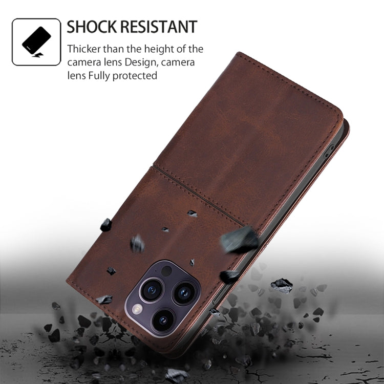 For Honor Magic6 Pro Cow Texture Magnetic Leather Phone Case(Dark Brown) - Honor Cases by PMC Jewellery | Online Shopping South Africa | PMC Jewellery | Buy Now Pay Later Mobicred