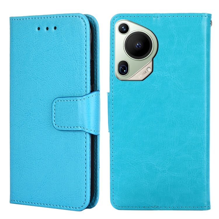 For Huawei Pura 70 Ultra 5G Crystal Texture Leather Phone Case(Sky Blue) - Huawei Cases by PMC Jewellery | Online Shopping South Africa | PMC Jewellery | Buy Now Pay Later Mobicred