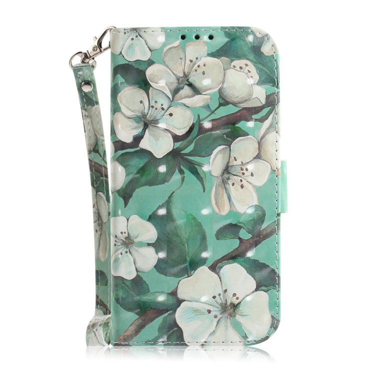 For Motorola Edge 2024 3D Colored Flip Leather Phone Case(Watercolor Flower) - Motorola Cases by PMC Jewellery | Online Shopping South Africa | PMC Jewellery | Buy Now Pay Later Mobicred