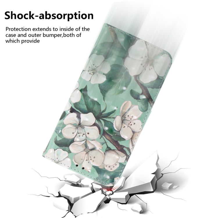 For Motorola Edge 2024 3D Colored Flip Leather Phone Case(Watercolor Flower) - Motorola Cases by PMC Jewellery | Online Shopping South Africa | PMC Jewellery | Buy Now Pay Later Mobicred