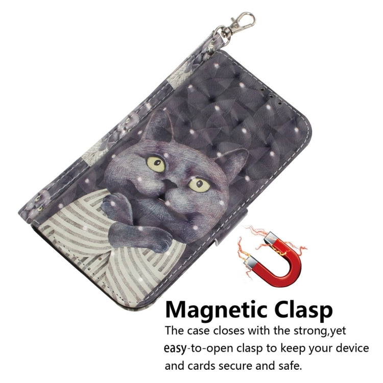 For Motorola Edge 2024 3D Colored Flip Leather Phone Case(Hug Cat) - Motorola Cases by PMC Jewellery | Online Shopping South Africa | PMC Jewellery | Buy Now Pay Later Mobicred