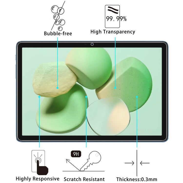 For Doogee T10W 10.1 9H 0.3mm Explosion-proof Tempered Glass Film - Others by PMC TechLife | Online Shopping South Africa | PMC TechLife | Buy Now Pay Later Mobicred