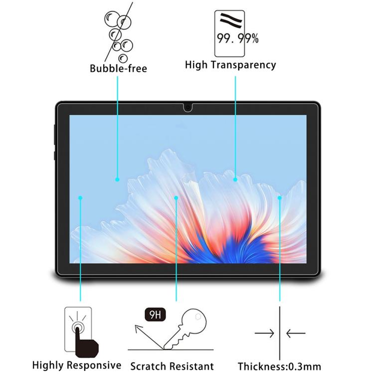 For Doogee U9 10.1 2pcs 9H 0.3mm Explosion-proof Tempered Glass Film - Others by PMC TechLife | Online Shopping South Africa | PMC TechLife | Buy Now Pay Later Mobicred