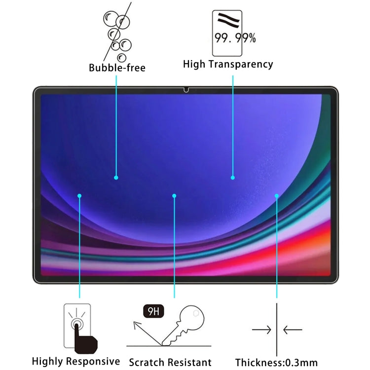 For Samsung Galaxy Tab S10+ 12.4 9H 0.3mm Explosion-proof Tempered Glass Film - Tab S10+ Tempered Glass by PMC Jewellery | Online Shopping South Africa | PMC Jewellery | Buy Now Pay Later Mobicred