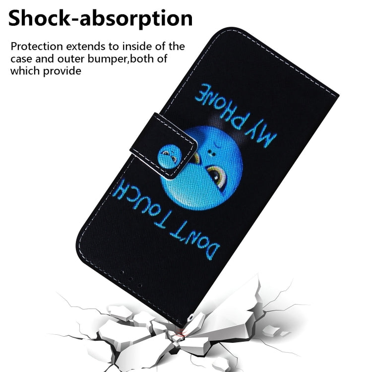 For iPhone 16 Pro Coloured Drawing Flip Leather Phone Case(Anger) - iPhone 16 Pro Cases by PMC TechLife | Online Shopping South Africa | PMC TechLife | Buy Now Pay Later Mobicred