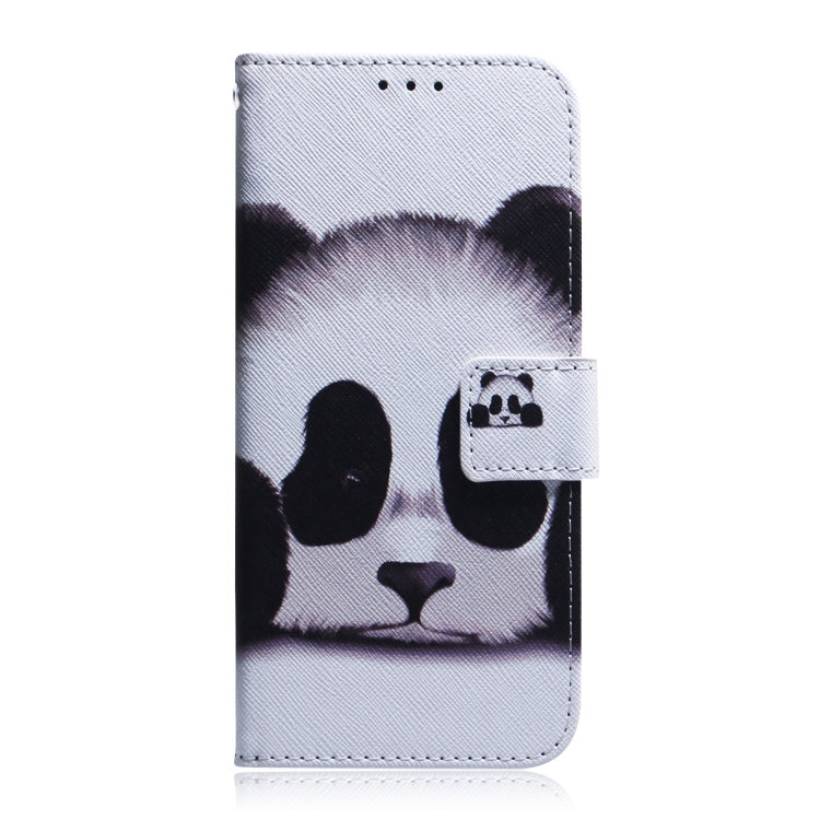 For iPhone 16 Plus Coloured Drawing Flip Leather Phone Case(Panda) - iPhone 16 Plus Cases by PMC Jewellery | Online Shopping South Africa | PMC Jewellery | Buy Now Pay Later Mobicred