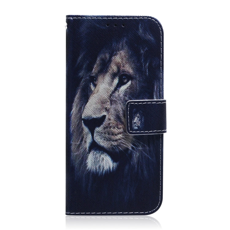 For iPhone 16 Pro Max Coloured Drawing Flip Leather Phone Case(Lion) - iPhone 16 Pro Max Cases by PMC TechLife | Online Shopping South Africa | PMC TechLife | Buy Now Pay Later Mobicred