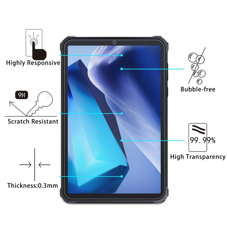 For Oukitel RT3 / RT3 Pro 2pcs 9H 0.3mm Explosion-proof Tempered Glass Film - Others by PMC Jewellery | Online Shopping South Africa | PMC Jewellery | Buy Now Pay Later Mobicred