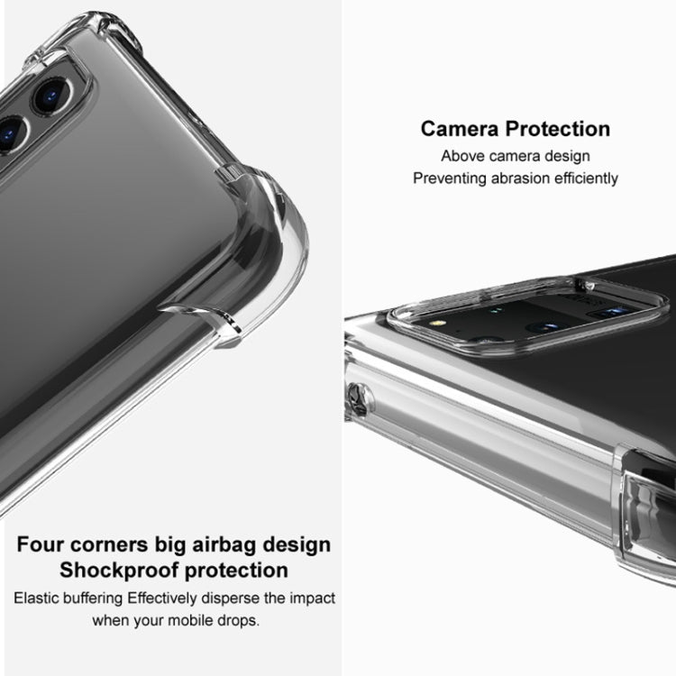 For Nothing Phone2 5G imak Shockproof Airbag TPU Phone Case(Transparent Black) - Nothing Cases by imak | Online Shopping South Africa | PMC Jewellery | Buy Now Pay Later Mobicred