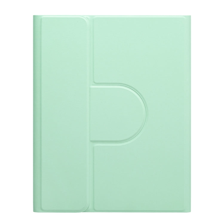 For iPad 10th Gen 10.9 2022 Three-color Backlight White 360 Degree Rotatable Bluetooth Keyboard Leather Case(Mint Green) - Universal by PMC TechLife | Online Shopping South Africa | PMC TechLife