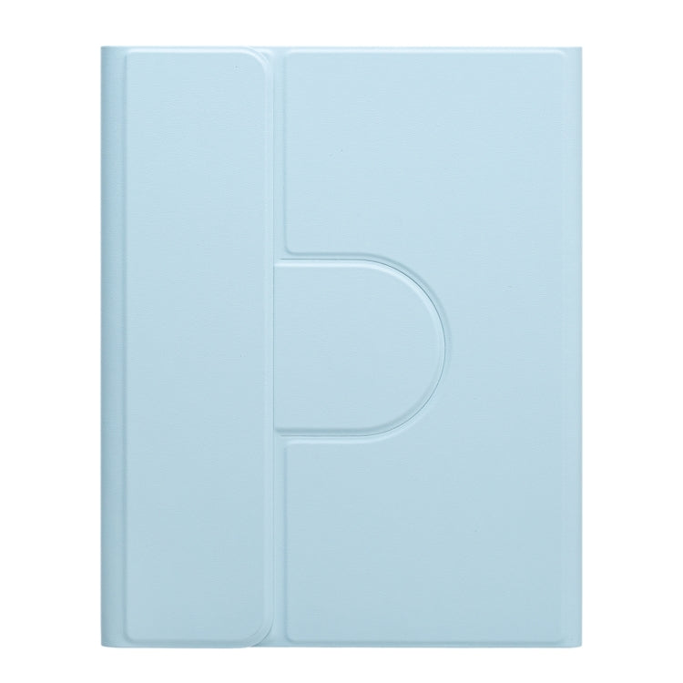 For iPad 10.2 2021 / Air 2019 Three-color Backlight Black 360 Degree Rotatable Bluetooth Keyboard Leather Case(Sky Blue) - Universal by PMC TechLife | Online Shopping South Africa | PMC TechLife
