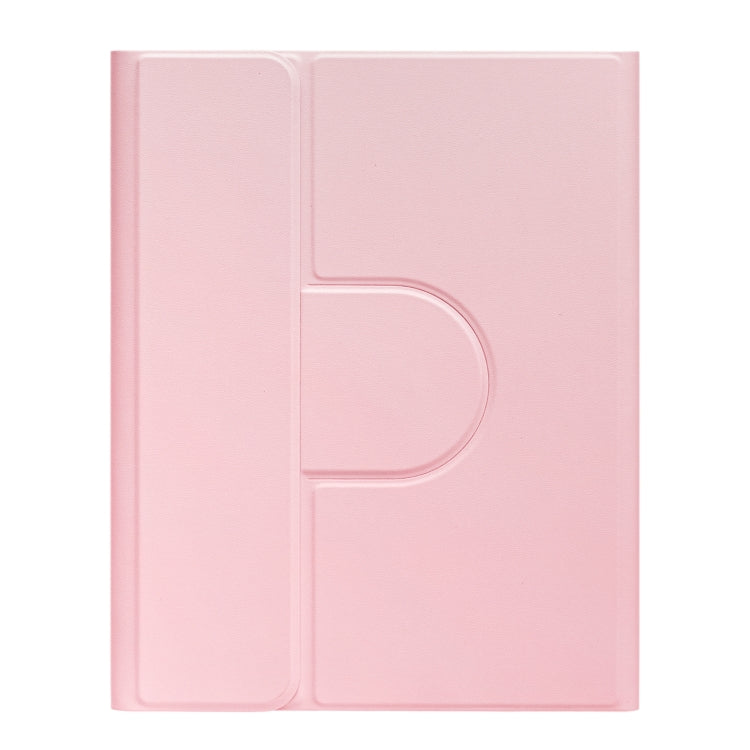 For iPad 10.2 2021 / Air 2019 Three-color Backlight Black 360 Degree Rotatable Bluetooth Keyboard Leather Case(Pink) - Universal by PMC TechLife | Online Shopping South Africa | PMC TechLife