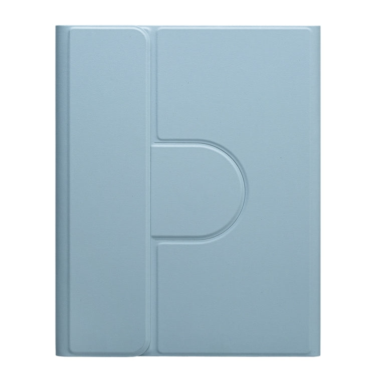 For iPad 10th Gen 10.9 2022 Round Button 360 Degree Rotatable Bluetooth Keyboard Leather Case(Mist Blue) - Universal by PMC TechLife | Online Shopping South Africa | PMC TechLife