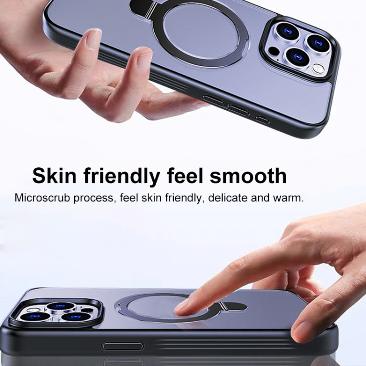 For iPhone 11 Multifunctional MagSafe Holder Phone Case(Grey) - iPhone 11 Cases by PMC TechLife | Online Shopping South Africa | PMC TechLife | Buy Now Pay Later Mobicred