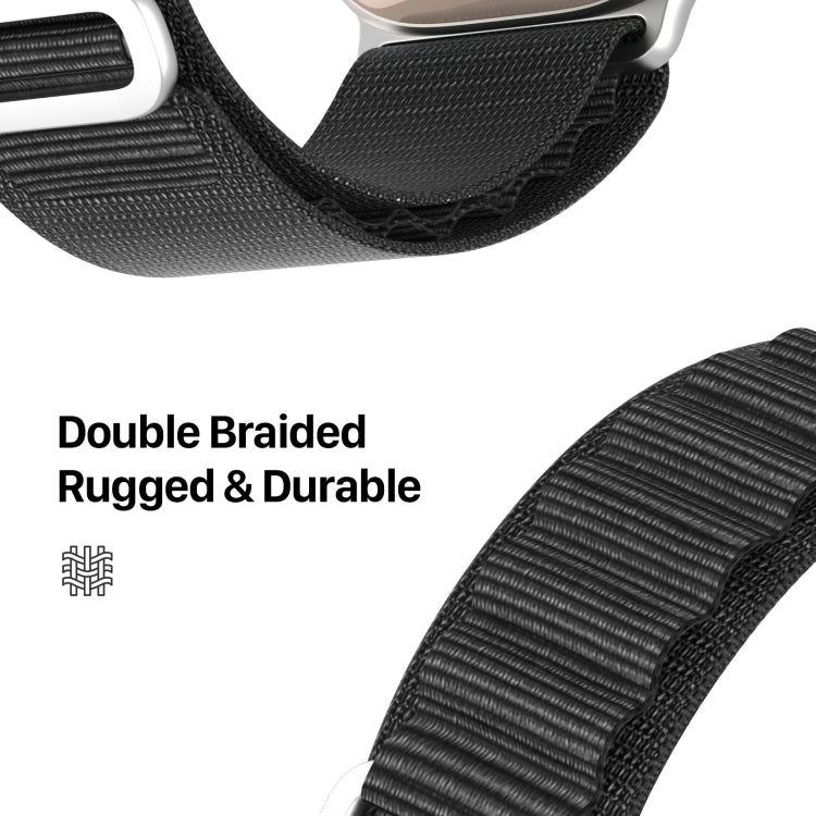 For Apple Watch Ultra 49mm DUX DUCIS GS Series Nylon Loop Watch Band(Black) - free shipping - PMC Jewellery - Order now!