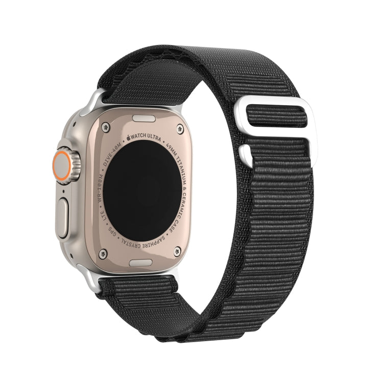 For Apple Watch Series 6 44mm DUX DUCIS GS Series Nylon Loop Watch Band(Black) - Watch Bands by DUX DUCIS | Online Shopping South Africa | PMC Jewellery | Buy Now Pay Later Mobicred