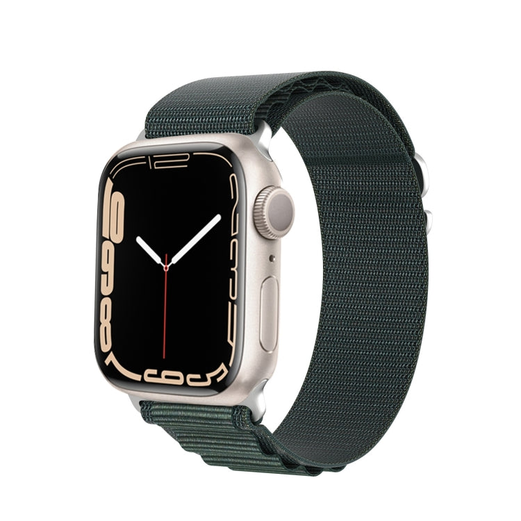 For Apple Watch Series 4 44mm DUX DUCIS GS Series Nylon Loop Watch Band(Green) - Watch Bands by DUX DUCIS | Online Shopping South Africa | PMC Jewellery | Buy Now Pay Later Mobicred