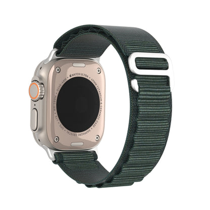 For Apple Watch Series 2 38mm DUX DUCIS GS Series Nylon Loop Watch Band(Green) - Watch Bands by DUX DUCIS | Online Shopping South Africa | PMC Jewellery | Buy Now Pay Later Mobicred