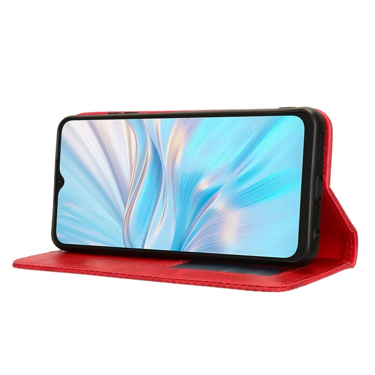 For Blackview Oscal C70 Magnetic Buckle Retro Texture Leather Phone Case(Red) - More Brand by PMC TechLife | Online Shopping South Africa | PMC TechLife