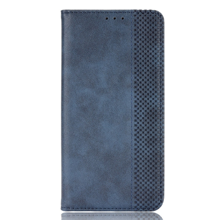 For Blackview Oscal C70 Magnetic Buckle Retro Texture Leather Phone Case(Blue) - More Brand by PMC TechLife | Online Shopping South Africa | PMC TechLife