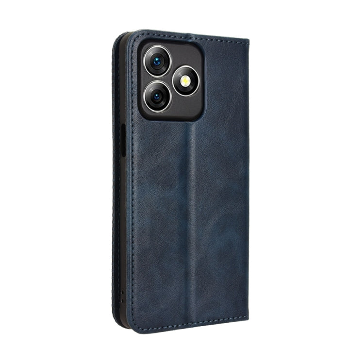 For Ulefone Note 18 Ultra Magnetic Buckle Retro Texture Leather Phone Case(Blue) - Ulefone Cases by PMC Jewellery | Online Shopping South Africa | PMC Jewellery | Buy Now Pay Later Mobicred