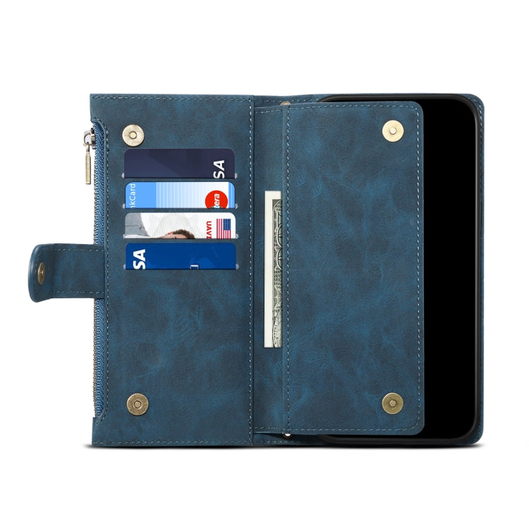 For iPhone 16 Pro Max ESEBLE Retro Frosted RFID Flip Leather Phone Case(Dark Green) - free shipping - PMC TechLife - Order now!