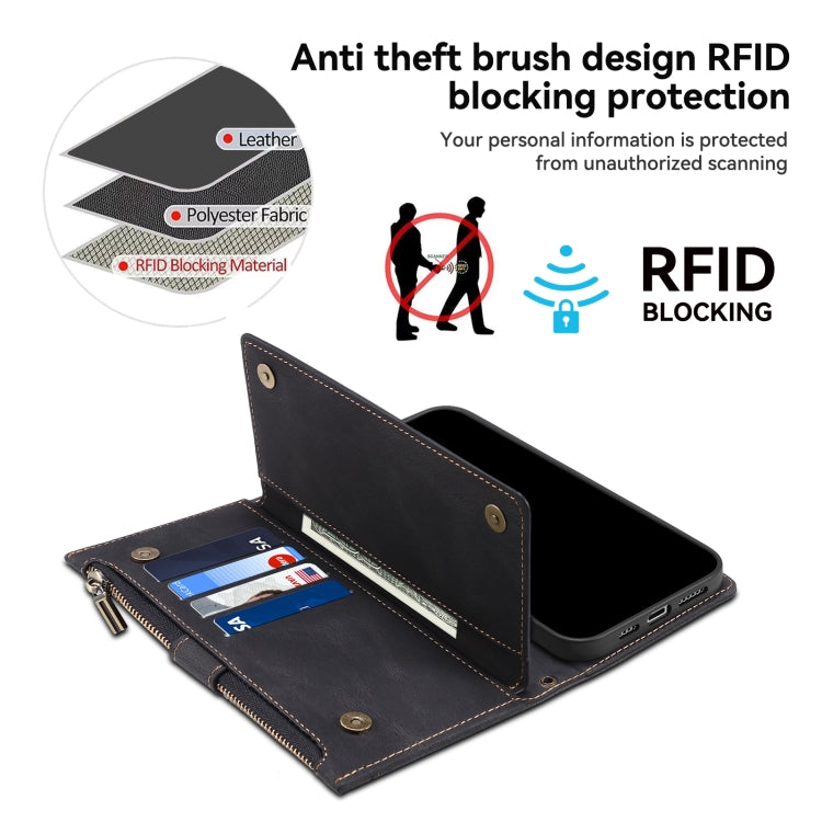 For iPhone 16 Pro ESEBLE Retro Frosted RFID Flip Leather Phone Case(Black) - iPhone 16 Pro Cases by ESEBLE | Online Shopping South Africa | PMC TechLife | Buy Now Pay Later Mobicred
